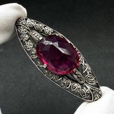 Art deco brosche 935 silber - art,