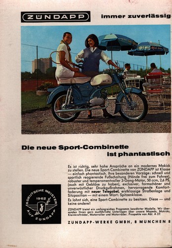 Zündapp werbeanzeige werbung - werbeanzeige,