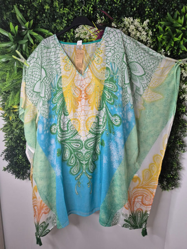 Boho tunika mit glitzersteinen - boho,