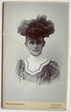 orig. CDV Foto Fotografie Frau