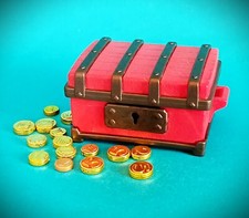 Playmobil Große Schatz Kiste + Münzen  Zubehör Für Piraten,  Ritter, Römer 