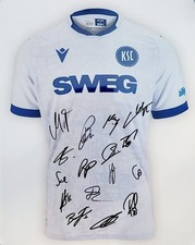 SIGNIERTES GROSSES KARLSRUHER SC / KSC  BILD " AUSWÄRTS -TRIKOT " TEAM 25 / 26