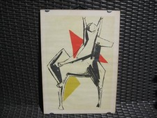 Marino Marini,  seltene Farblithographie  "Reiter"