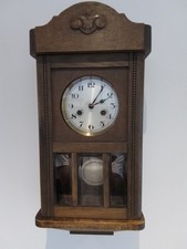 Regulator Wanduhr Pendeluhr Antiquität Alt Antik Holzkasten