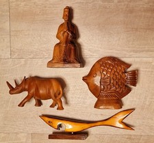 Holzfiguren buddha fisch - holzfiguren,