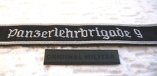 4 x org. BUNDESWEHR Ärmelband Panzerlehrbrigade 9 Uniform  Dienst Anzug Jacke