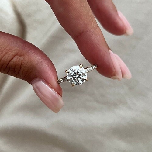 Gelbgold diamant ring - gelbgold,
