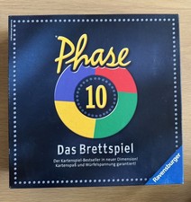 Phase 10 Das Brettspiel Ravensburger Familienspiel Kartenspiel Vollständig Gebr.