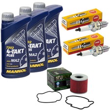 Inspektion für Suzuki GS 500 E GS500 U F 1989-2008 Set Öl 3L Ölfilter Zündkerzen