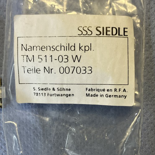 Siedle namensschild komplett - namensschild,