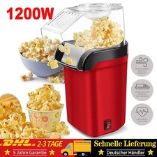 Professionelle Popcorn-Maschine 1200W – Mit transparentem Deckel & Messbecher