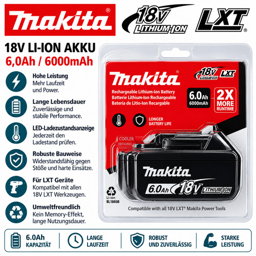 Makita bl1860 18v - bl1860, lxt