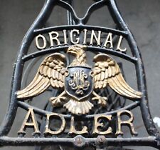 tisch fuss näh maschine guss eisen metall gestell ori ADLER alt top vintage deko