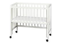 2.Wahl tiSsi Beistell-/ Anstellbett Buche weiß 90x40cm, generalüberholt