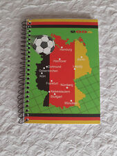 Din A6 Spiralblock/Ringbuch Fußball, Deutschland, kariert, A04