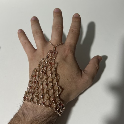 Boho handkette ring armband - ring,