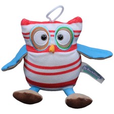 datalog Werbemittel Dr. Beckmann Eule, bunt-gestreift Kuscheltier 15cm Gebraucht
