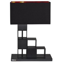 Tischleuchte Metall Stoff 55,5