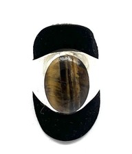 925/-Silberring mit Tigerauge