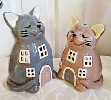 ❀ Katze Windlicht Katzenhaus