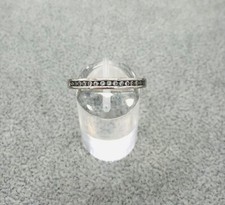 925/- Silber Ring mit weißen simulierten Diamanten Ringgröße 60, guter Zustand