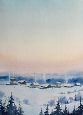  Originales Gemälde, Aquarell