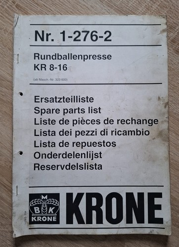 Krone rundballenpresse 16 - rundballenpresse, kr