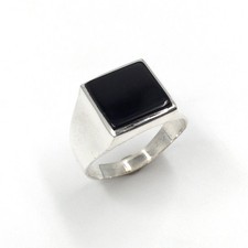 925 silber ring - 925, onyx