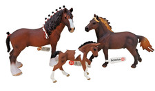Schleich 3 Pferde Set Mustang
