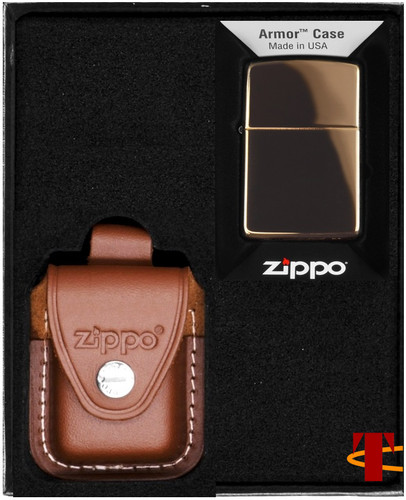 Zippo set armor high polished - zippo,