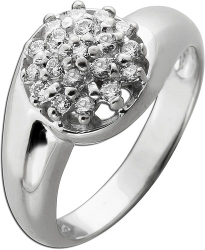 Brillantring weissgold 585 - brillantring, 14