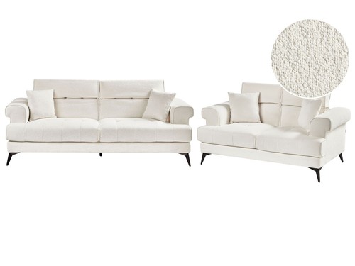 Sofa set stoff weiß sitzer - set,