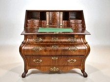 Bombierter BAROCK SEKRETÄR Kommode, 18. Jhdt ., Mahagoni, Geheimfächer 