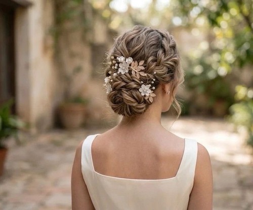 Braut haarschmuck set - braut,