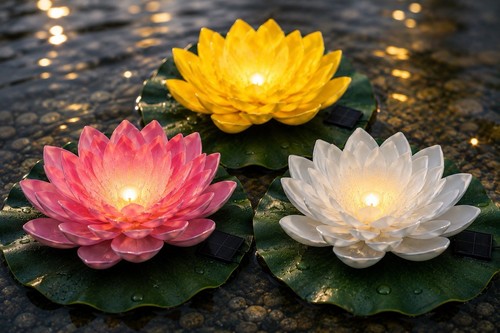Solar see rose led - see-rose, teichlicht