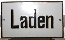 altes originales Emaileschild