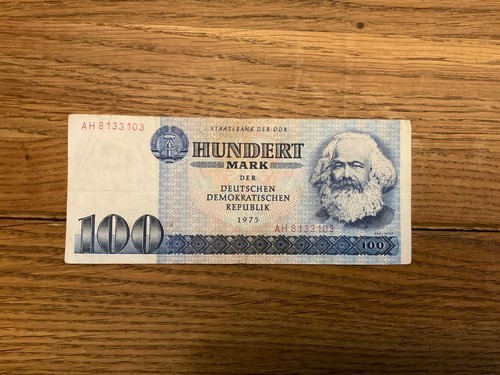 100 ddr mark banknote - 100,