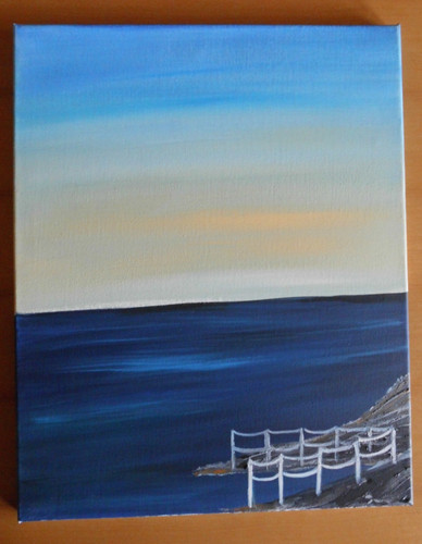 Acrylbild handgemalt auf