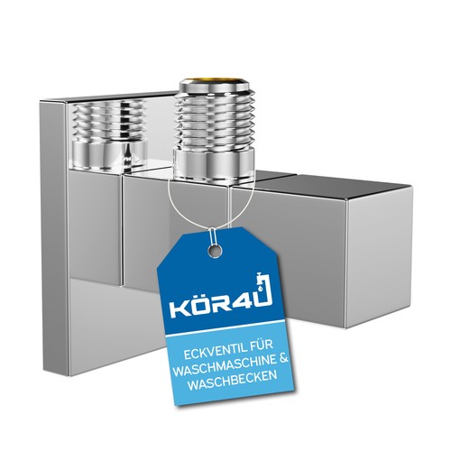 Kör4u design eckventil x - eckventil, 1/2"