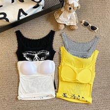 Damen Sommer Slim Fit Weste mit schöner Spitze und Blumenmuster