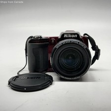 Nikon COOLPIX L110 12.1MP Red Digital Camera – 15x Zoom – 1080p Video – SD Card
