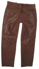 Speckige Herren Lederjeans /