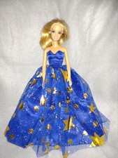 Barbie puppen kleid - puppen, blau