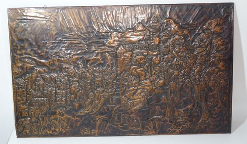 Altes kupfer wandbild - altes,
