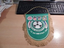 DDR Wimpel   1. Thüringer Sommerturnier 1989  Fussball  Erfurt  St.Pauli  Jena