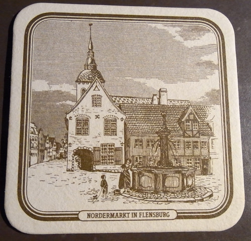 Bierdeckel hamburg flensburger - bierdeckel,