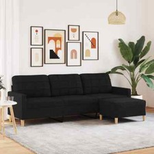 3-Sitzer Sofa mit Hocker Couch