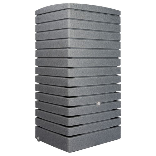 Regentonne eckig wandtank grau - regentonne,