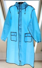 Stylischer Regenmantel mit Kapuze, EVA, XXL, Blau, Raincoat,  NEU