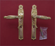 Antik Messing Türbeschlag Türdrücker Türgriffe Türklinken Jugendstil S107-1P